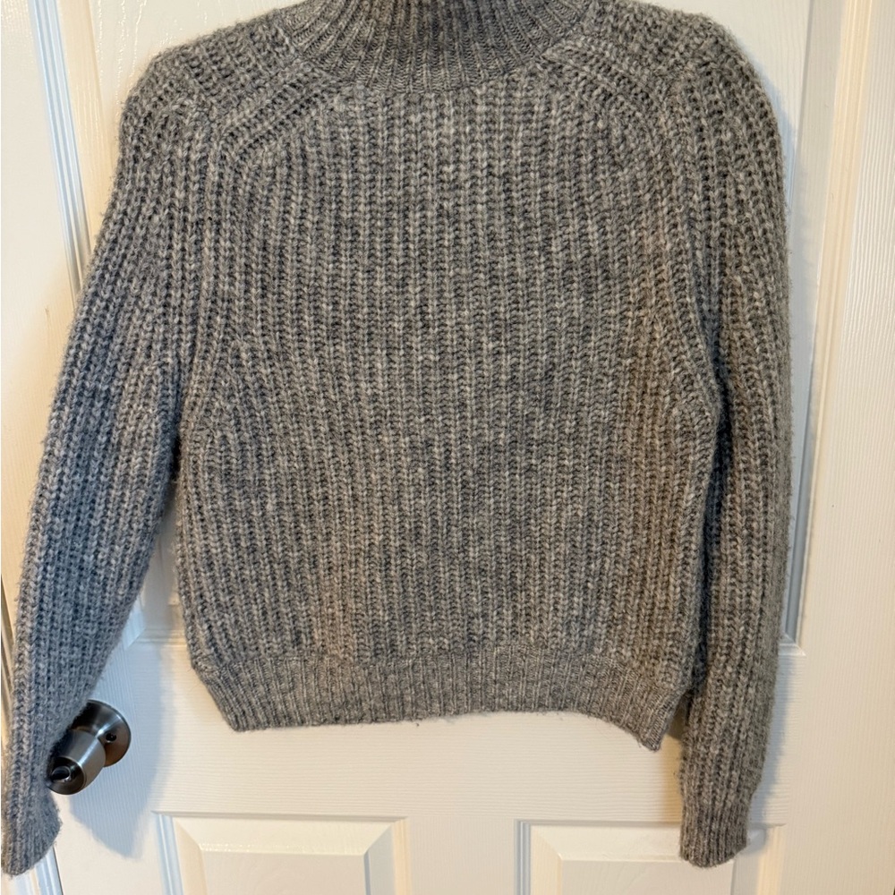 Cozy Gray Turtleneck Sweater - Picture 3 of 3